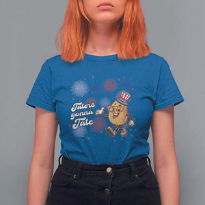 Funny Tater Tot Foodie T Shirt For Women Taters Gonna Tate Potato TS11 Royal Blue Print Your Wear