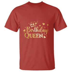 B-Day Girl T Shirt Birthday Queen Women Matching TS11 Red Print Your Wear