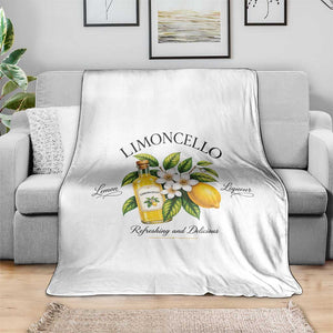 Italian Summer Limoncello Lemon Liqueur Amalfi Italy Throw Blanket TS11 Print Your Wear
