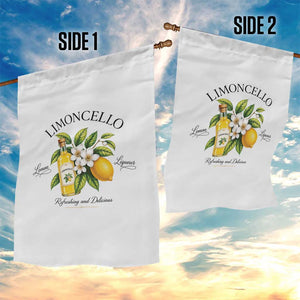 Italian Summer Limoncello Lemon Liqueur Amalfi Italy Garden Flag TS11 Print Your Wear