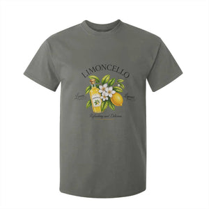 Italian Summer Limoncello Lemon Liqueur Amalfi Italy T Shirt For Kid TS11 Military Green Print Your Wear