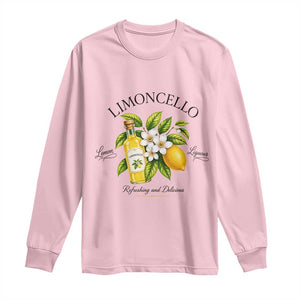 Italian Summer Limoncello Lemon Liqueur Amalfi Italy Long Sleeve Shirt TS11 Light Pink Print Your Wear