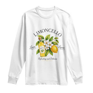 Italian Summer Limoncello Lemon Liqueur Amalfi Italy Long Sleeve Shirt TS11 White Print Your Wear