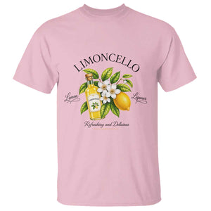 Italian Summer Limoncello Lemon Liqueur Amalfi Italy T Shirt TS11 Light Pink Print Your Wear