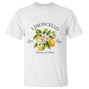 Italian Summer Limoncello Lemon Liqueur Amalfi Italy T Shirt TS11 White Print Your Wear
