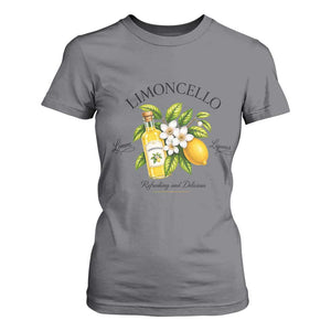 Italian Summer Limoncello Lemon Liqueur Amalfi Italy T Shirt For Women TS11 Charcoal Print Your Wear