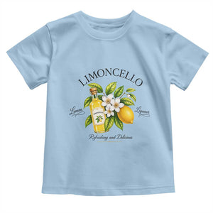 Italian Summer Limoncello Lemon Liqueur Amalfi Italy Toddler T Shirt TS11 Light Blue Print Your Wear