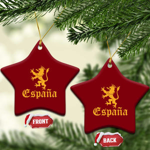 Espana Spain Lion Symbol Spanish Spaniard Pride Ceramic Ornament