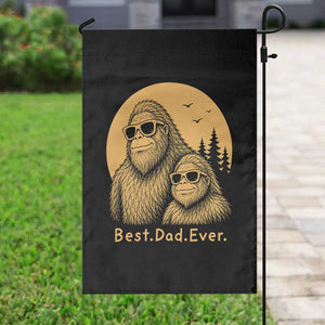 Vintage Best Dad Ever Bigfoot Papa Fathers Day Garden Flag