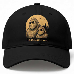 Vintage Best Dad Ever Bigfoot Papa Fathers Day Baseball Cap