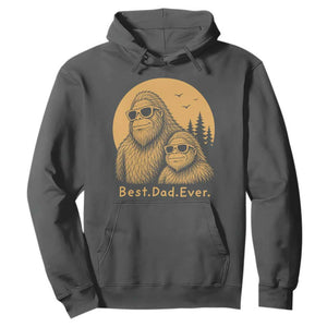 Vintage Best Dad Ever Bigfoot Papa Fathers Day Hoodie