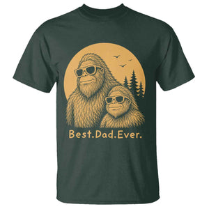 Vintage Best Dad Ever Bigfoot Papa Fathers Day T Shirt