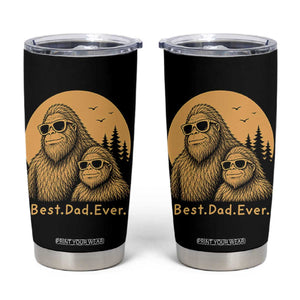 Vintage Best Dad Ever Bigfoot Papa Fathers Day Tumbler Cup