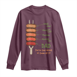 Grill Dad Long Sleeve Shirt You're The Rarest of Them All BBQ Father