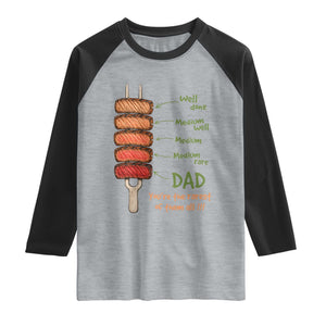 Grill Dad Raglan Shirt You're The Rarest of Them All BBQ Father
