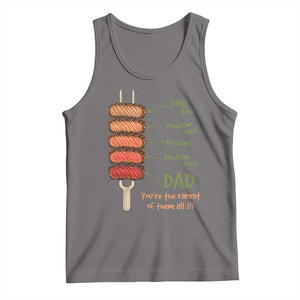 Grill Dad Tank Top You're The Rarest of Them All BBQ Father TS11 Deep Heather Print Your Wear