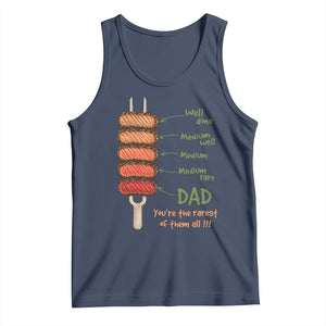 Grill Dad Tank Top You're The Rarest of Them All BBQ Father TS11 Navy Print Your Wear
