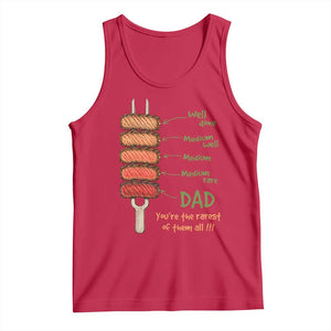 Grill Dad Tank Top You're The Rarest of Them All BBQ Father TS11 Red Print Your Wear