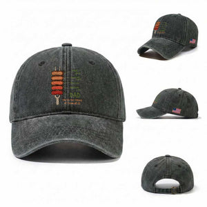 Grill Dad Washed Cotton Baseball Cap You're The Rarest of Them All BBQ Father