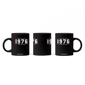 50th Birthday Coffee Mug Vintage 1976 50 Years Old Birthday Stars And Stripes