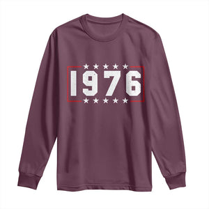 50th Birthday Long Sleeve Shirt Vintage 1976 50 Years Old Birthday Stars And Stripes