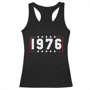 50th Birthday Racerback Tank Top Vintage 1976 50 Years Old Birthday Stars And Stripes