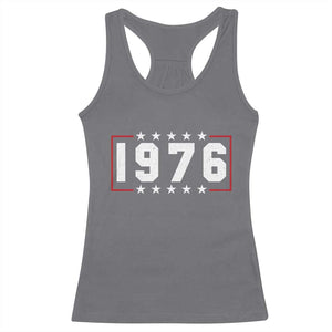 50th Birthday Racerback Tank Top Vintage 1976 50 Years Old Birthday Stars And Stripes