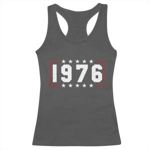 50th Birthday Racerback Tank Top Vintage 1976 50 Years Old Birthday Stars And Stripes