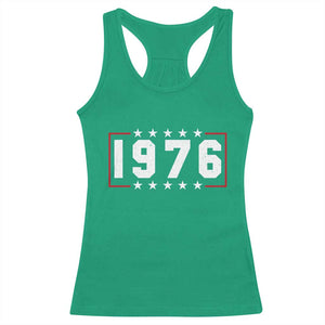 50th Birthday Racerback Tank Top Vintage 1976 50 Years Old Birthday Stars And Stripes