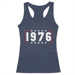 50th Birthday Racerback Tank Top Vintage 1976 50 Years Old Birthday Stars And Stripes