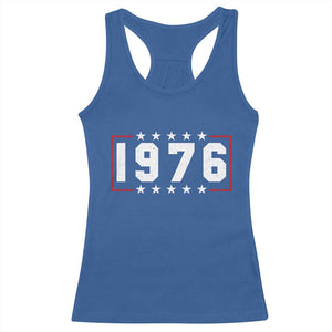 50th Birthday Racerback Tank Top Vintage 1976 50 Years Old Birthday Stars And Stripes