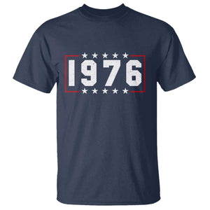 50th Birthday T Shirt Vintage 1976 50 Years Old Birthday Stars And Stripes TS11 Navy Print Your Wear