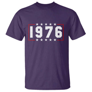 50th Birthday T Shirt Vintage 1976 50 Years Old Birthday Stars And Stripes TS11 Purple Print Your Wear