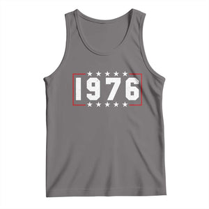 50th Birthday Tank Top Vintage 1976 50 Years Old Birthday Stars And Stripes TS11 Deep Heather Print Your Wear