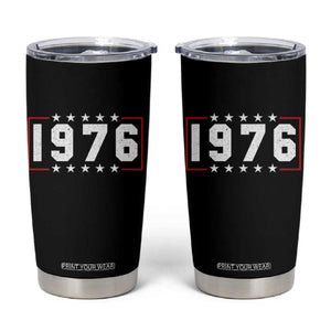 50th Birthday Tumbler Cup Vintage 1976 50 Years Old Birthday Stars And Stripes TS11 Black Print Your Wear