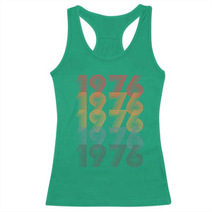 50th Birthday Racerback Tank Top Vintage 1976 Retro 50 Years Old Birthday TS11 Irish Green Print Your Wear