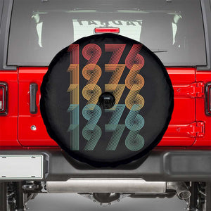 50th Birthday Spare Tire Cover Vintage 1976 Retro 50 Years Old Birthday TS11 Black Print Your Wear
