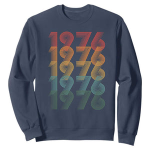 50th Birthday Sweatshirt Vintage 1976 Retro 50 Years Old Birthday