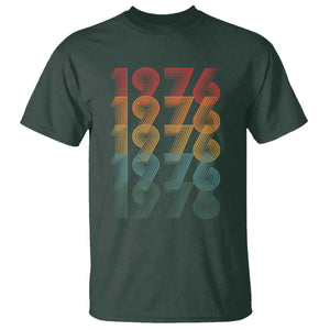 50th Birthday T Shirt Vintage 1976 Retro 50 Years Old Birthday