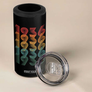 90th Birthday 4 in 1 Can Cooler Tumbler Vintage 1936 Retro 90 Years Old Birthday TS11 Print Your Wear
