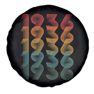 90th Birthday Spare Tire Cover Vintage 1936 Retro 90 Years Old Birthday TS11 Print Your Wear