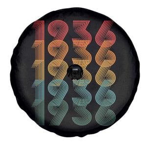 90th Birthday Spare Tire Cover Vintage 1936 Retro 90 Years Old Birthday TS11 Print Your Wear
