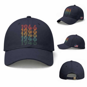 80th Birthday Baseball Cap Vintage 1946 Retro 80 Years Old Birthday