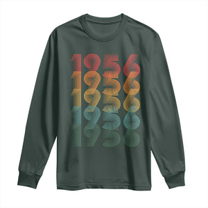 70th Birthday Long Sleeve Shirt Vintage 1956 Retro 70 Years Old Birthday