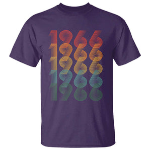 60th Birthday T Shirt Vintage 1966 Retro 60 Years Old Birthday TS11 Purple Print Your Wear