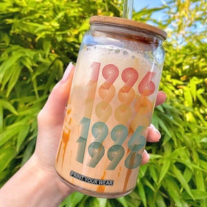 30th Birthday Glass Can Vintage 1996 Retro 30 Years Old Birthday