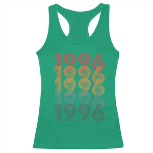 30th Birthday Racerback Tank Top Vintage 1996 Retro 30 Years Old Birthday TS11 Irish Green Print Your Wear