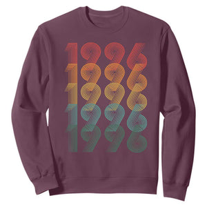 30th Birthday Sweatshirt Vintage 1996 Retro 30 Years Old Birthday