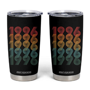 30th Birthday Tumbler Cup Vintage 1996 Retro 30 Years Old Birthday TS11 Black Print Your Wear