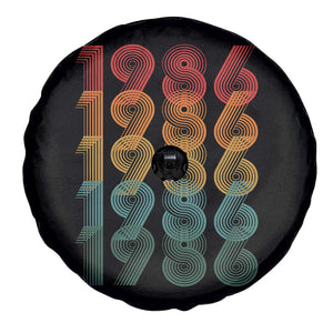 40th Birthday Spare Tire Cover Vintage 1986 Retro 40 Years Old Birthday TS11 Print Your Wear